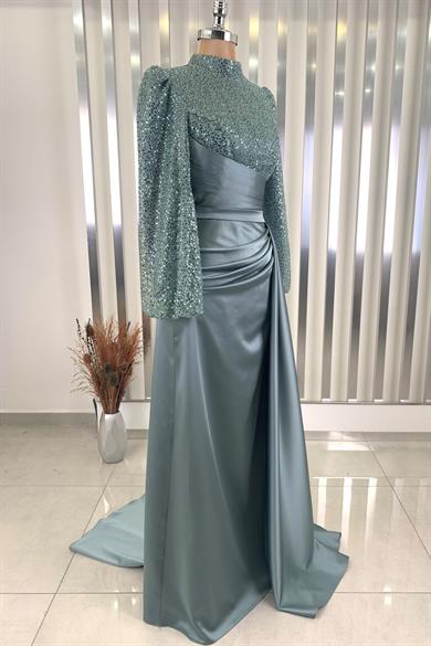 Lavin Tesettür Abiye Mint