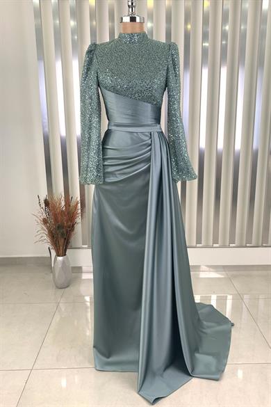 Lavin Tesettür Abiye Mint