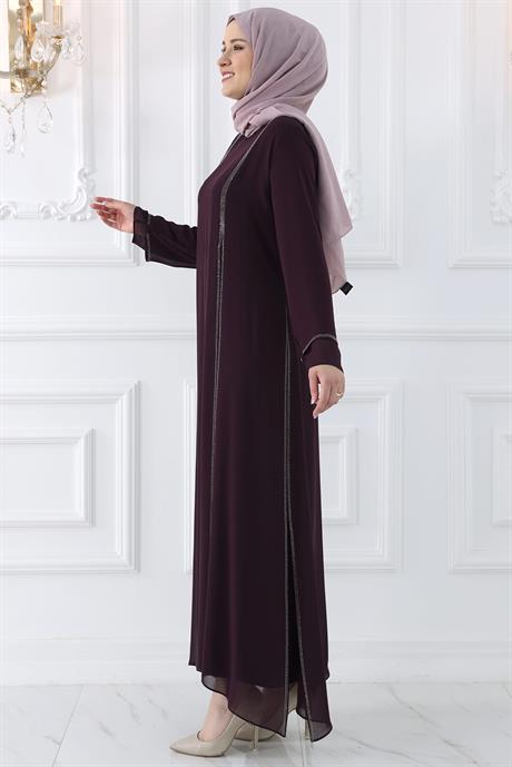 Lavin Tesettür Abiye Mürdüm