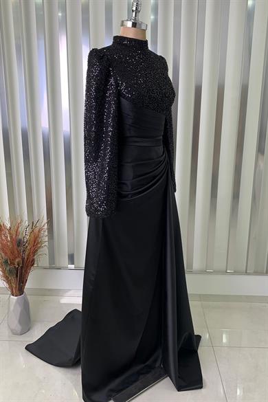 Lavin Tesettür Abiye Siyah