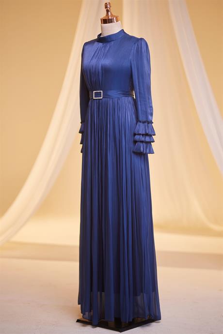 Lina Tesettür Abiye Saks