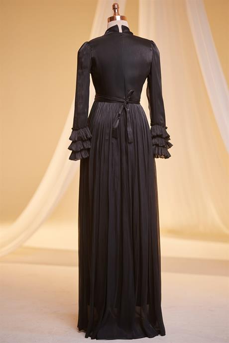 Lina Tesettür Abiye Siyah