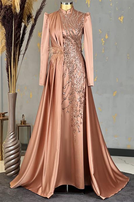 Lina Tesettür Abiye Vizon