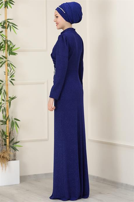 Masal Tesettür Abiye Saks