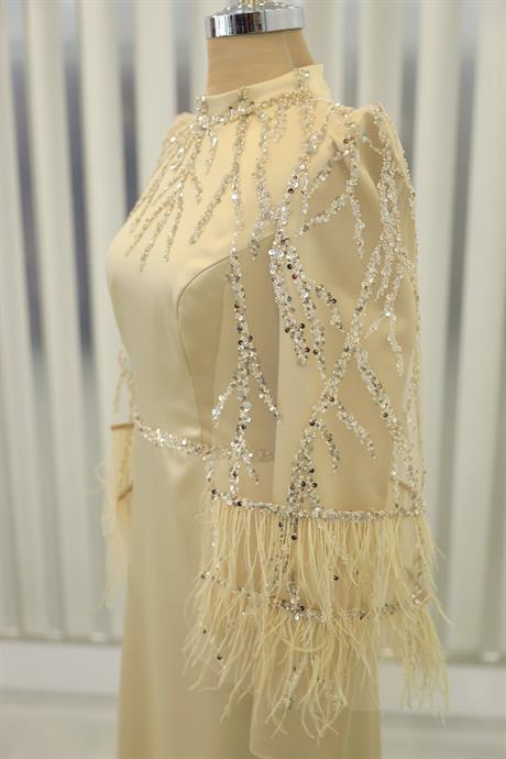 Matmazel Tesettür Abiye Gold