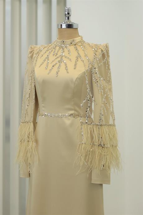 Matmazel Tesettür Abiye Gold