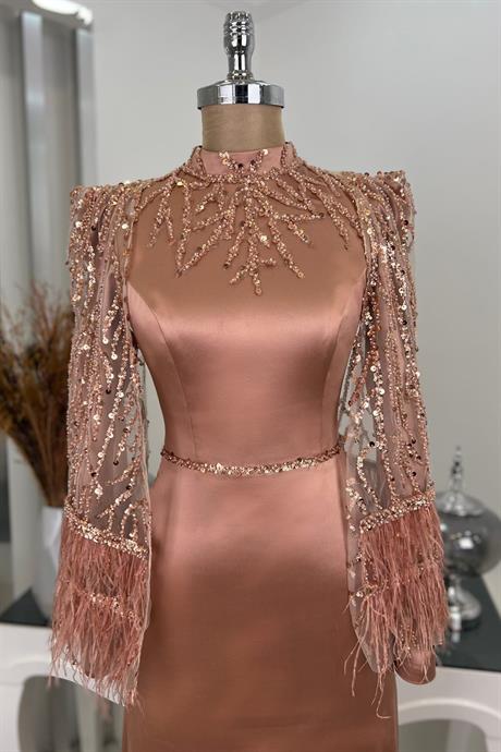 Matmazel Tesettür Abiye Rose