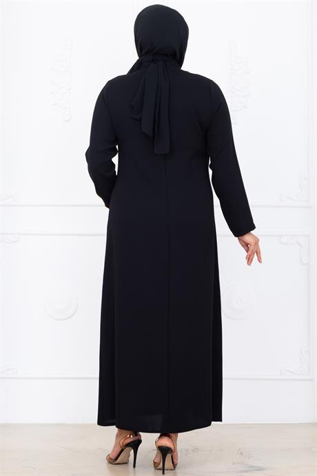 Melek Tesettür Abiye Siyah