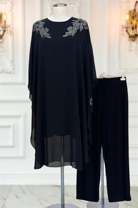 Mesture Tesettür Takım Siyah