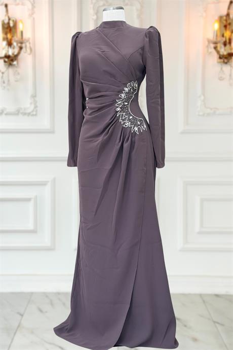 Miray Tesettür Abiye Vizon