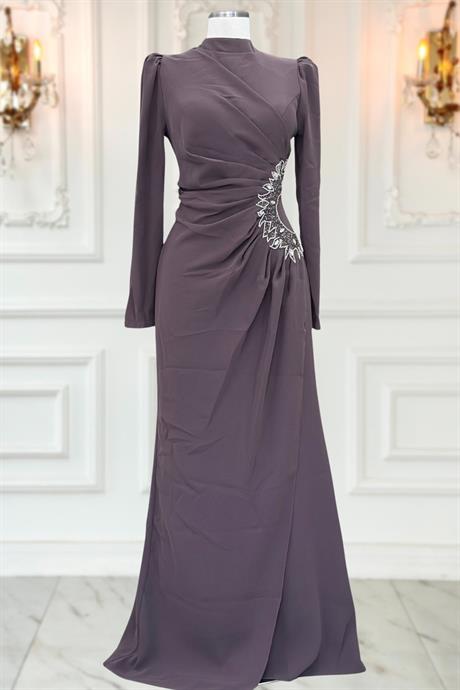 Miray Tesettür Abiye Vizon