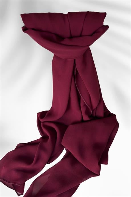 Multi Şifon Şal Bordo