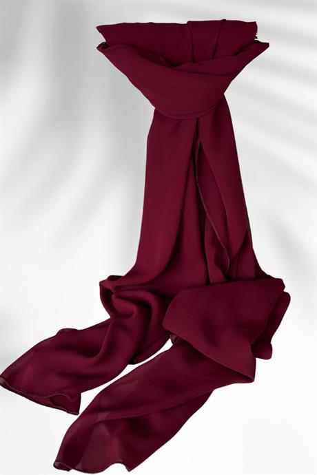 Multi Şifon Şal Bordo