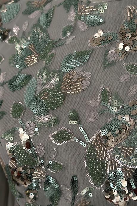 Nadia Tesettür Abiye Mint