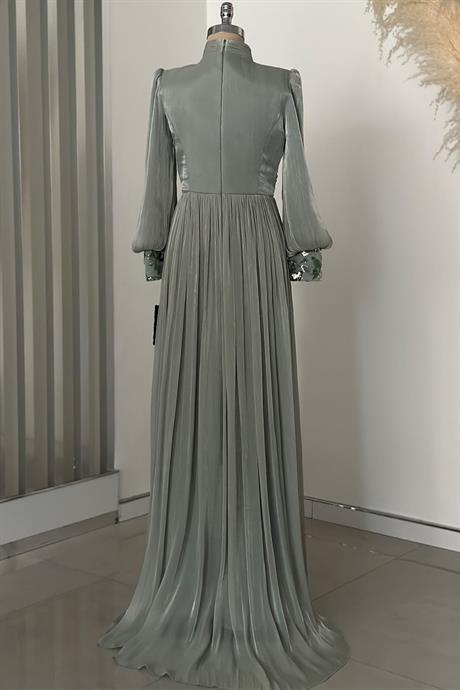 Nadia Tesettür Abiye Mint