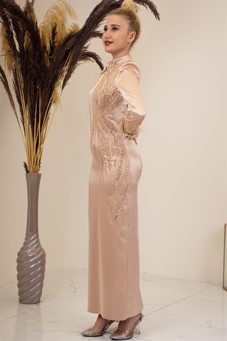 Nara Tesettür Abiye Gold