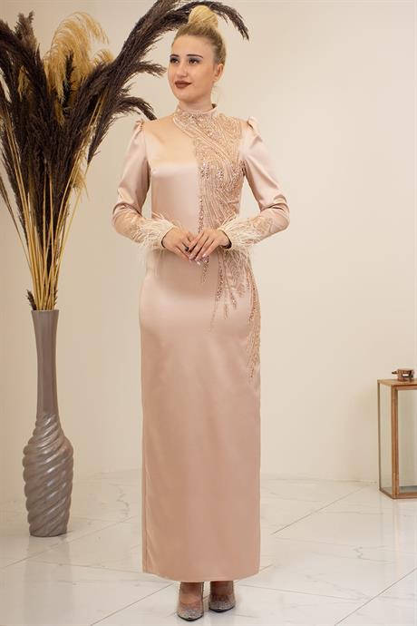 Nara Tesettür Abiye Gold