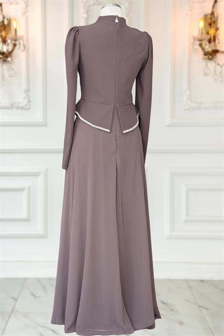 Naz Tesettür Abiye Vizon