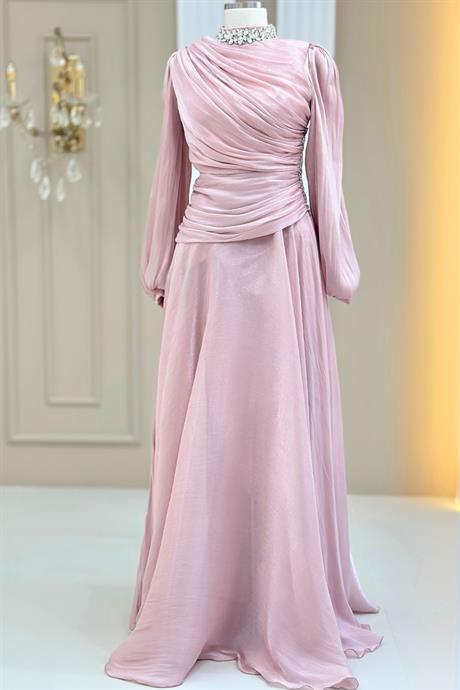 Nergis Tesettür Abiye Pudra