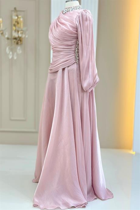 Nergis Tesettür Abiye Pudra