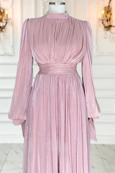 Nida Tesettür Abiye Gülkurusu