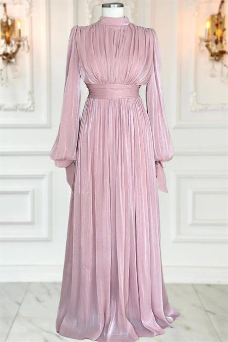 Nida Tesettür Abiye Gülkurusu