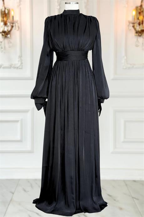 Nida Tesettür Abiye Siyah