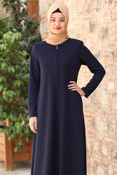 Nisa Tesettür Ferace Lacivert