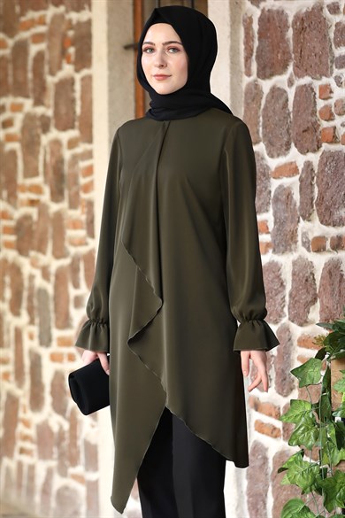 Nisa Tesettür Takım Haki