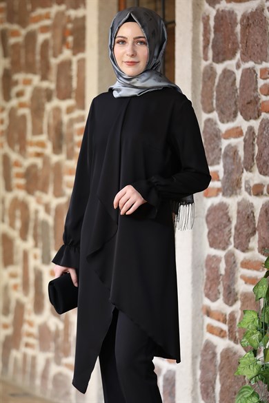 Nisa Tesettür Takım Siyah
