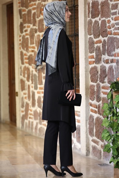 Nisa Tesettür Takım Siyah