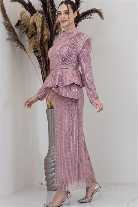 Pamira Tesettür Abiye Pudra