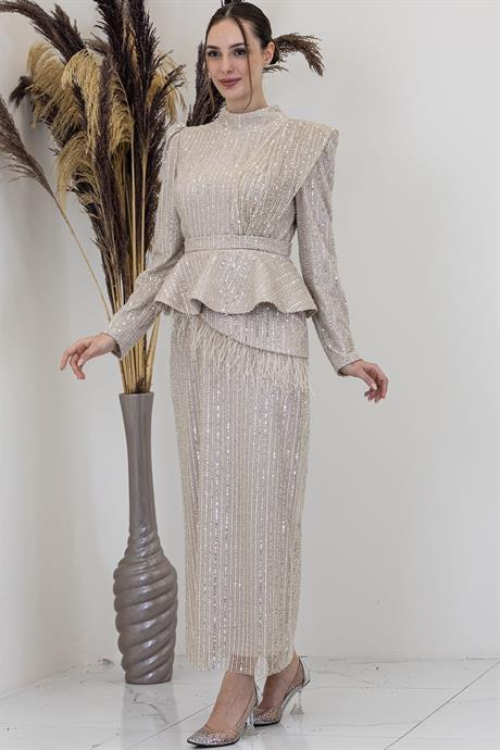 Pamira Tesettür Abiye Taş