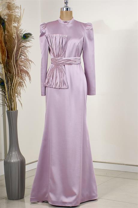 Papyon Tesettür Abiye Lila