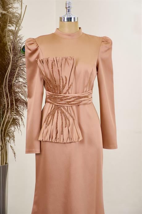 Papyon Tesettür Abiye Rose