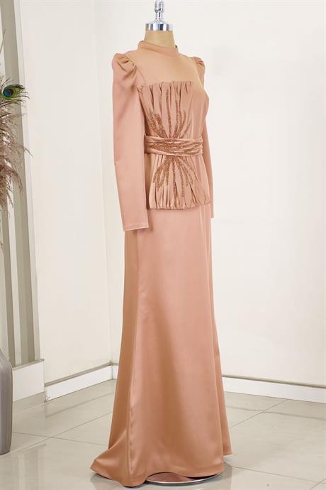 Papyon Tesettür Abiye Rose