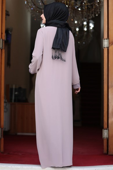 Parıltı Tesettür Abiye Pudra