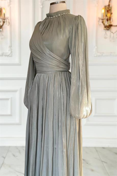 Pelin Tesettür Abiye Mint