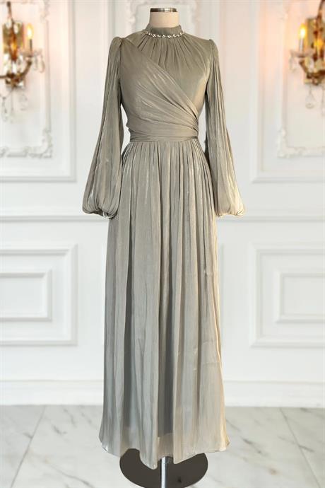 Pelin Tesettür Abiye Mint