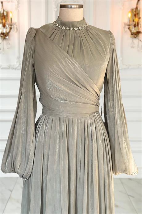 Pelin Tesettür Abiye Mint