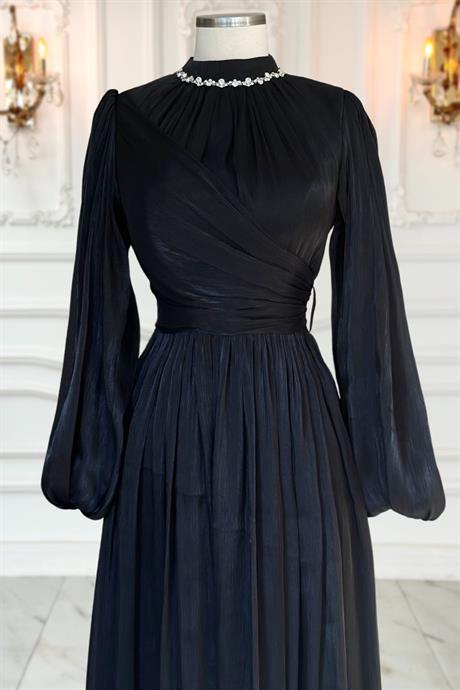 Pelin Tesettür Abiye Siyah