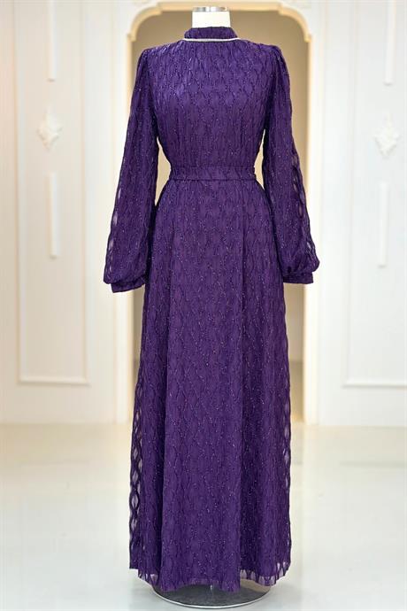 Ravza Tesettür Abiye Mürdüm