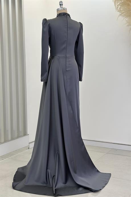 Regina Tesettür Abiye Antrasit