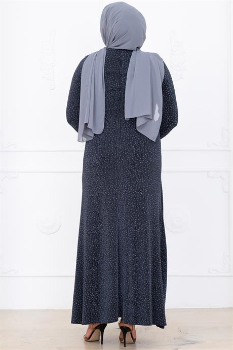 Roza Tesettür Abiye Antrasit