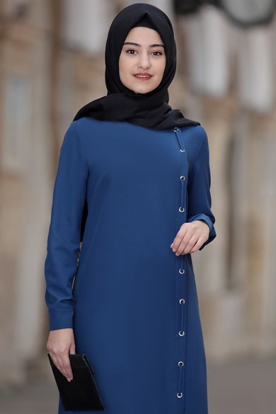 Rümeysa Tesettür Takım İndigo