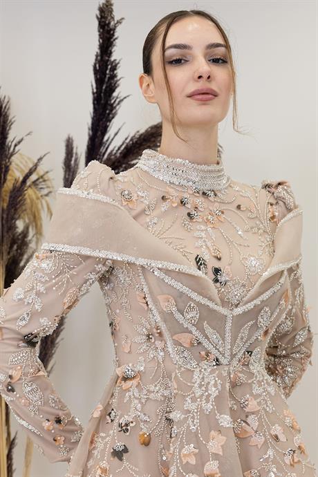 Safa Tesettür Abiye Gold