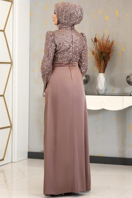 Şehrazat Tesettür Abiye Gülkurusu