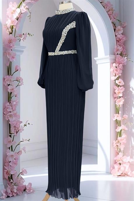 Sima Tesettür Abiye Siyah