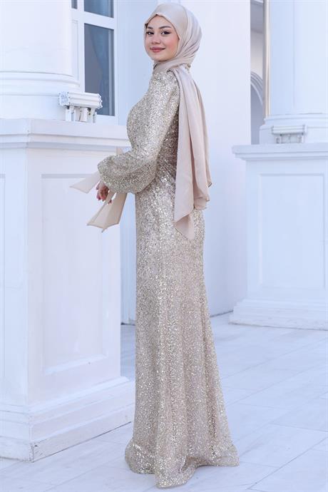 Şimal Tesettür Abiye Gold