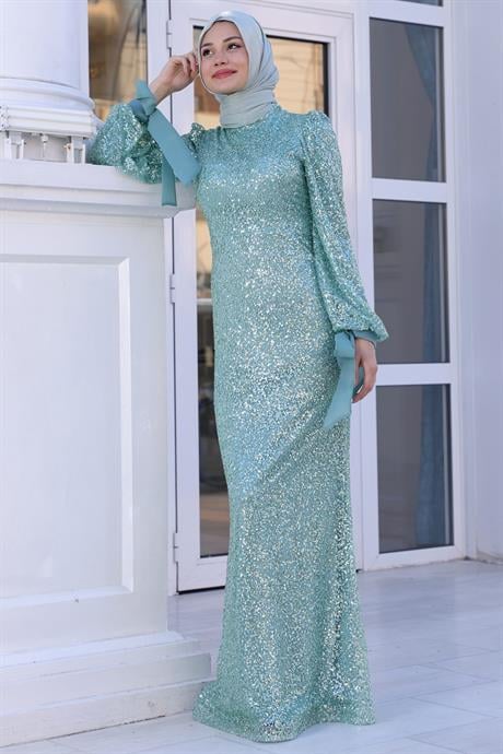 Şimal Tesettür Abiye Mint